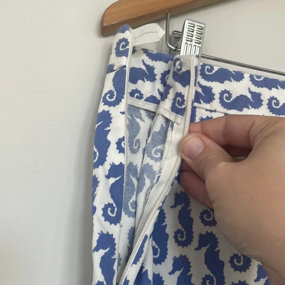 Brooks Brothers 346 | Seahorse Print Pencil Skirt Sz 10 EUC